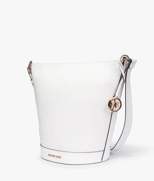 Townsend bucket crossbody in optic white