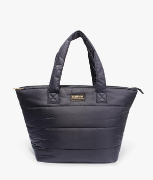 International monaco large quilted tote in black