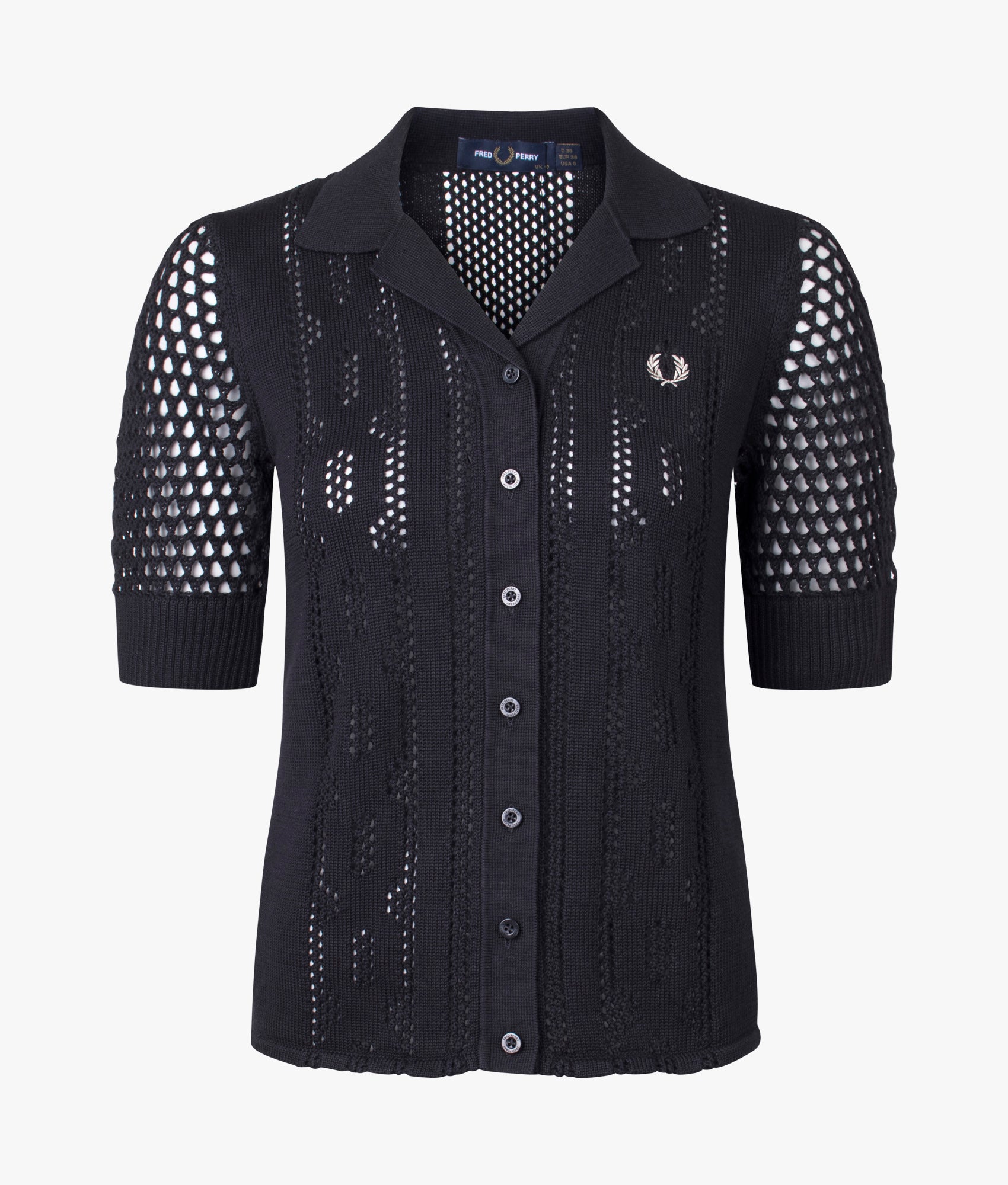 フレッドペリー Open-Knit Button-Through Shirt FRED PERRY（フレッドペリー）の「Open-Knit Button-Through Shirt
