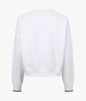 Tipped sweatshirt in white