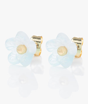 Wildela flower stud earrings in gold