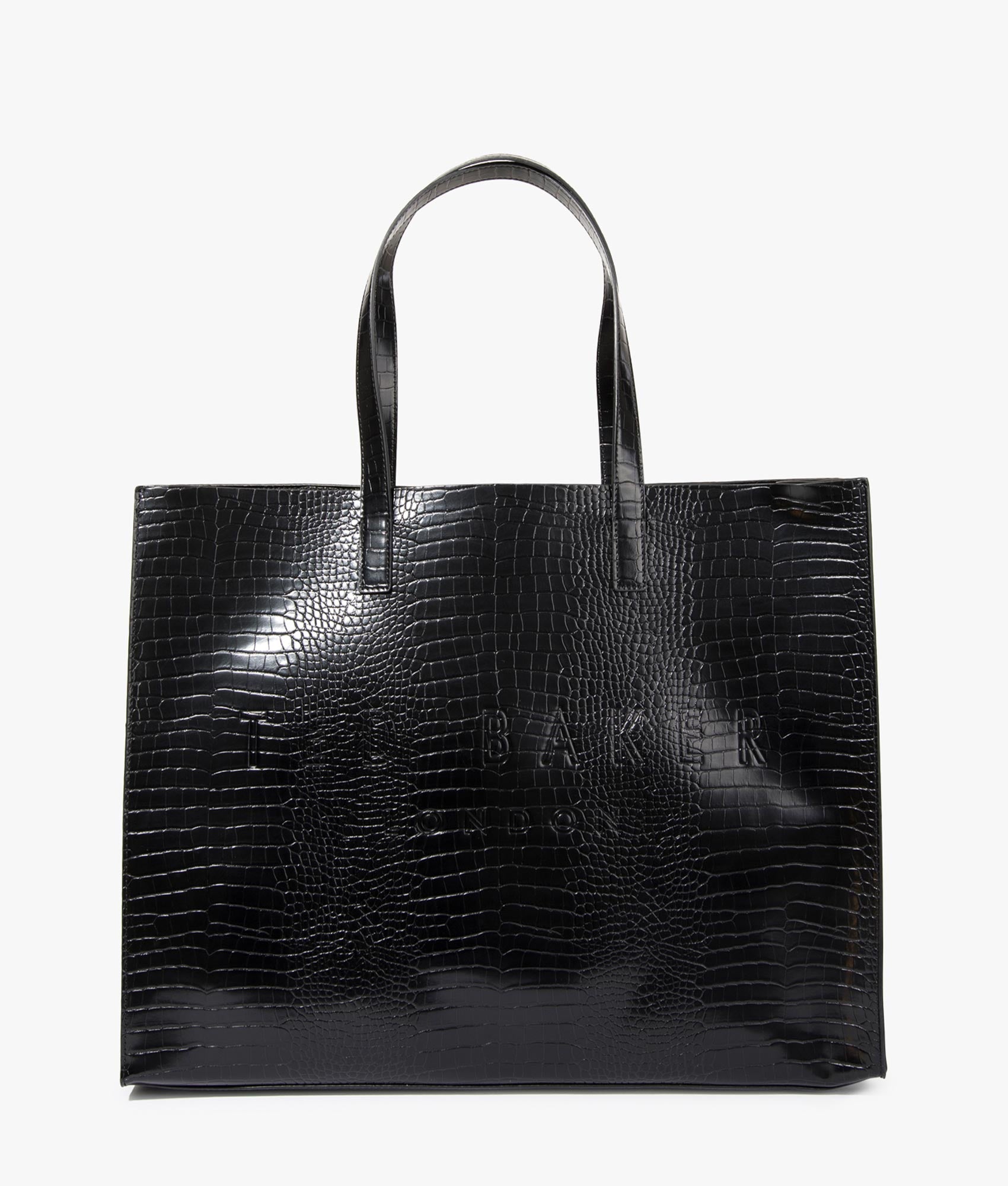 Allicon croc print east west shopper in black | Ted Baker | EQVVS 