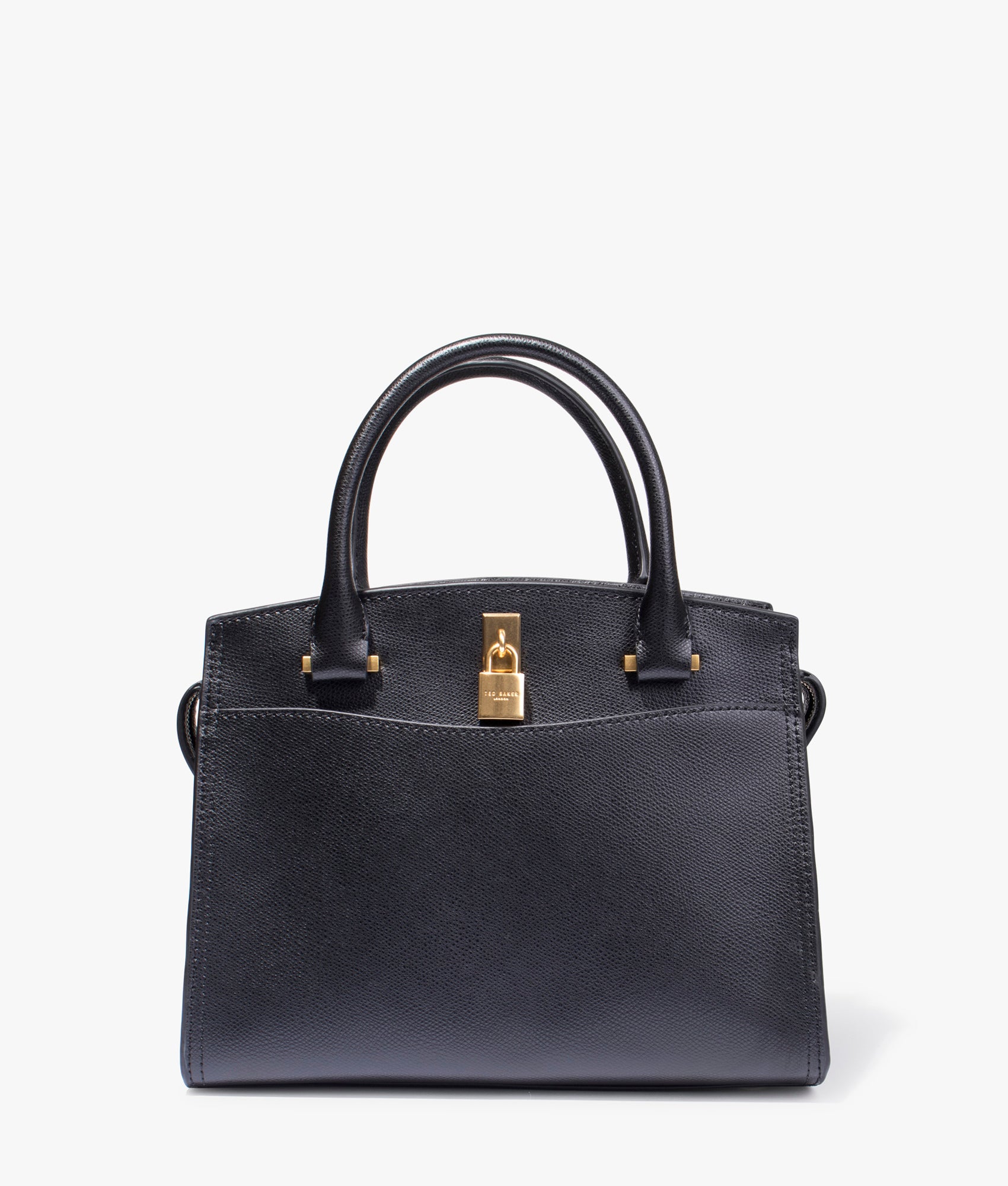 Ted Baker Myfair medium padlock bag in black EQVVS Womens