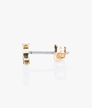 Melodyi pave nano moon earrings in gold