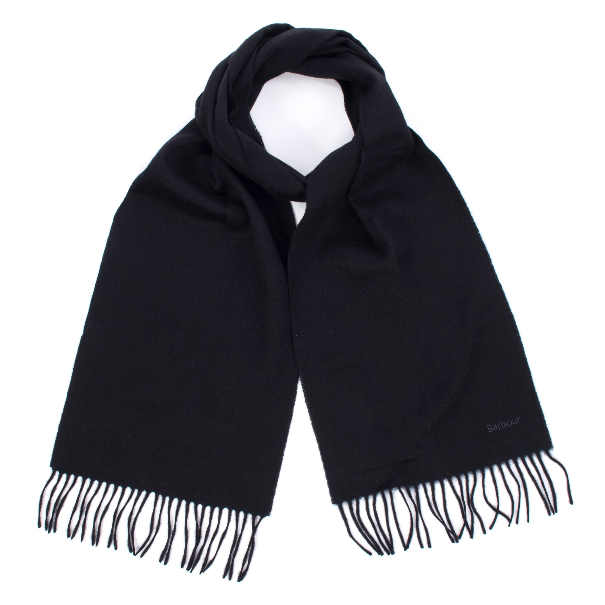 Black best sale barbour scarf