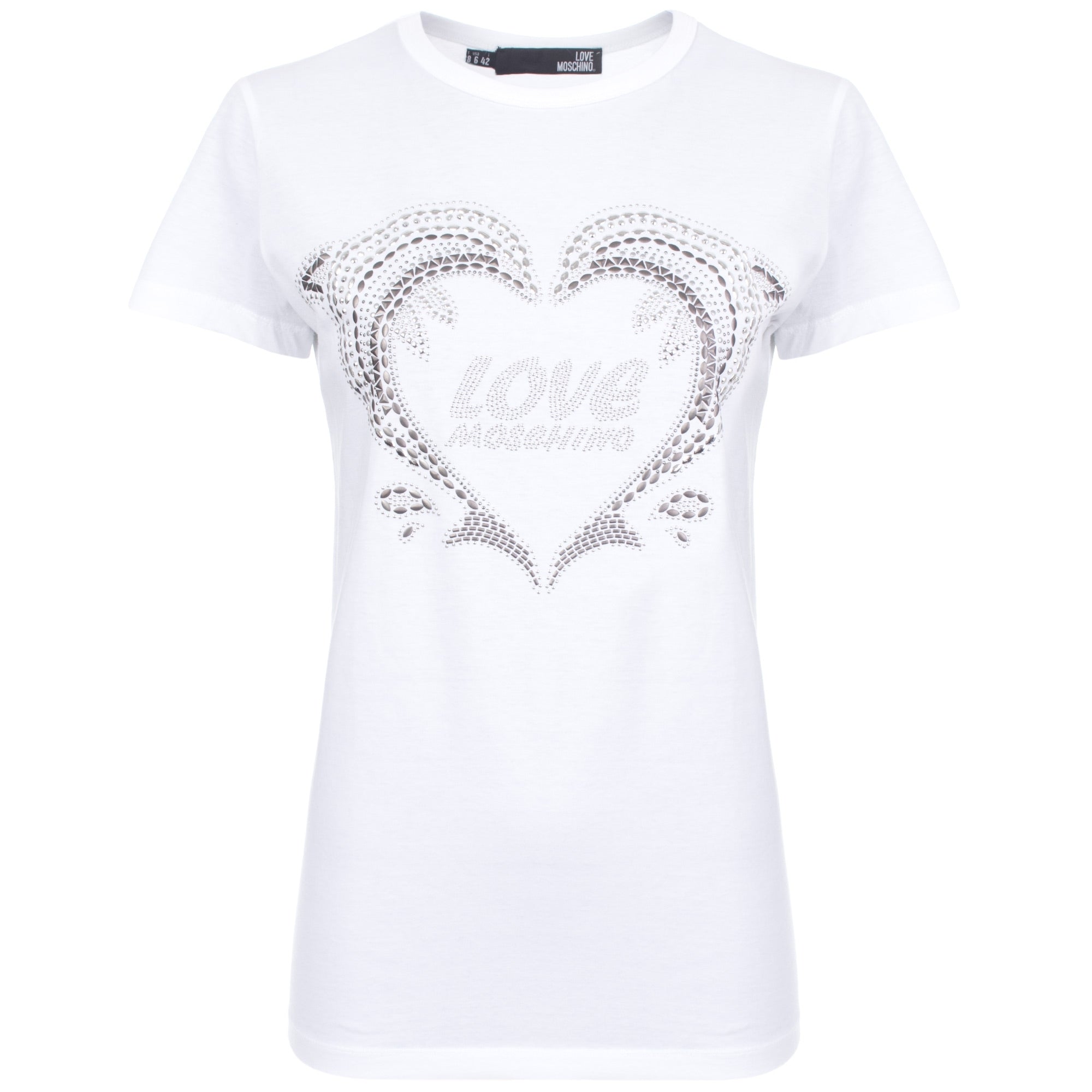 love moschino white t shirt