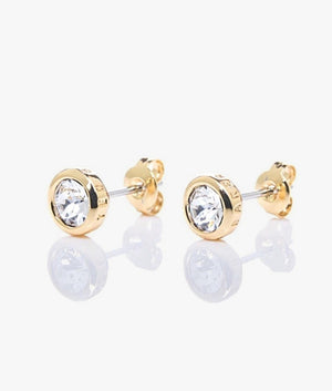 Sinaa Crystal Stud Earrings in Gold/Crystal