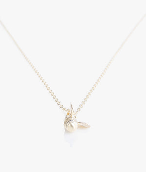 Bellema bumble bee necklace in pale gold