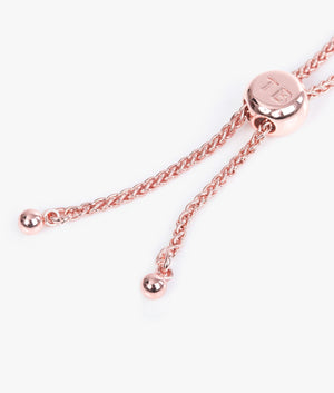 Rainba heart bracelet in rose gold and bright pink
