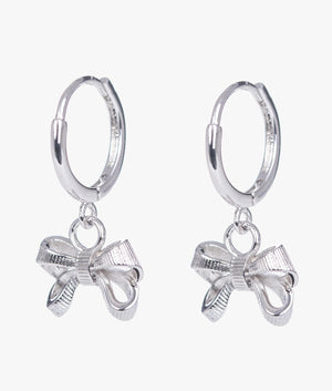 Perrie petite bow huggie earrings