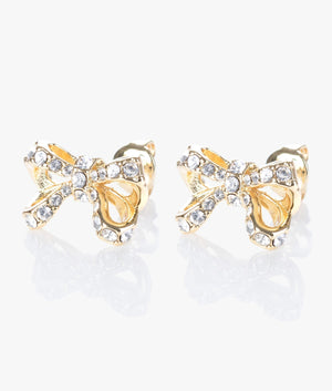 Callayy crystal petite bow earrings