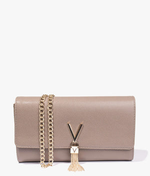 Divina large clutch in taupe