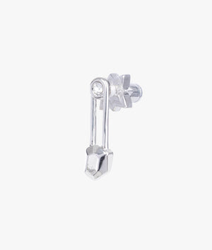 Irulan crystal pin earrings in silver