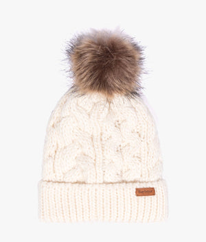 Penshaw cable beanie in cloud
