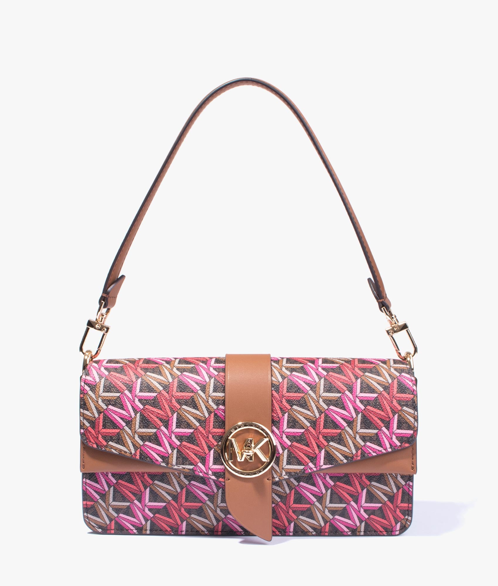 Michael Kors, Greenwich shoulder bag in brown multi