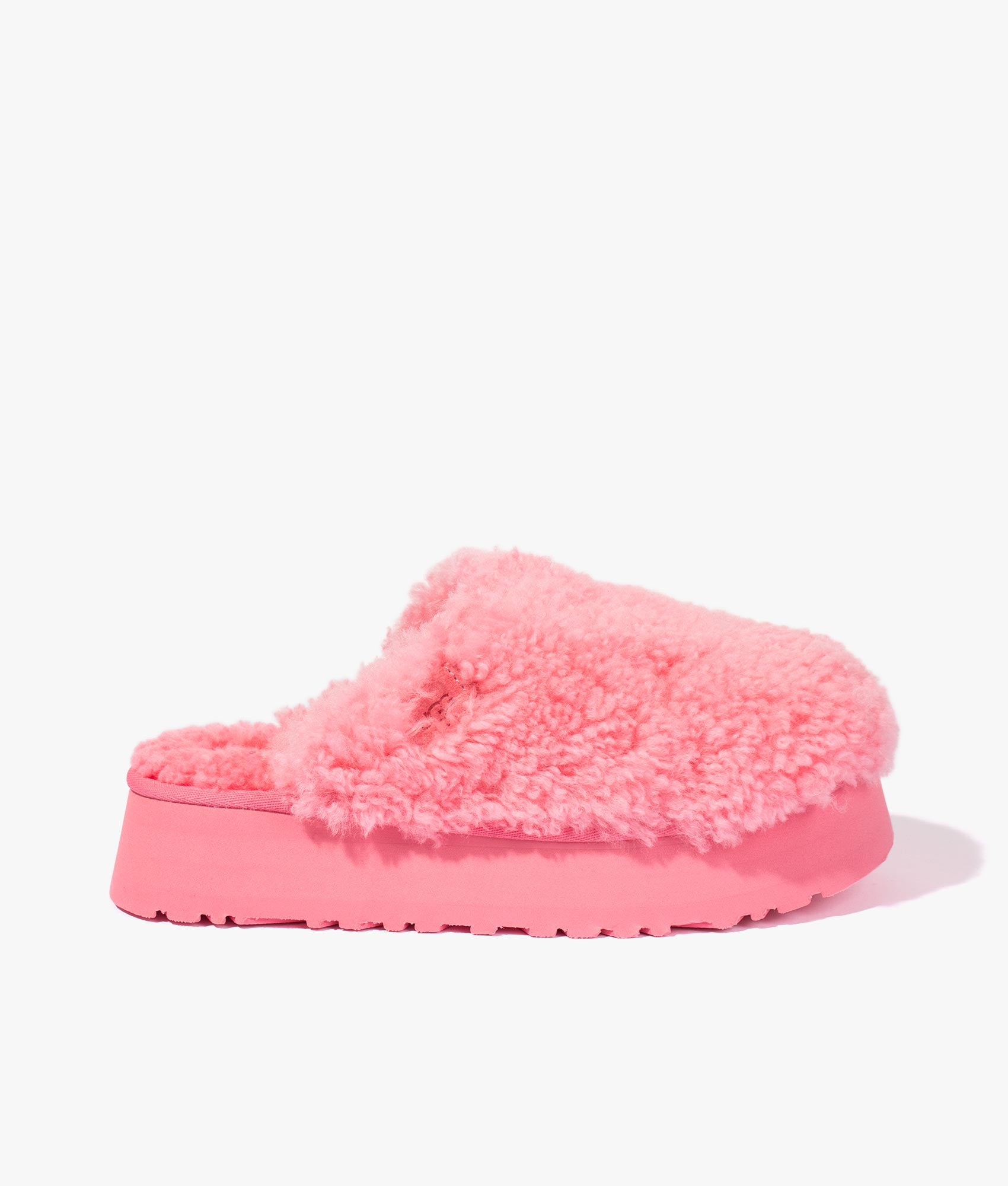 Ugg pink shop fluffy slides