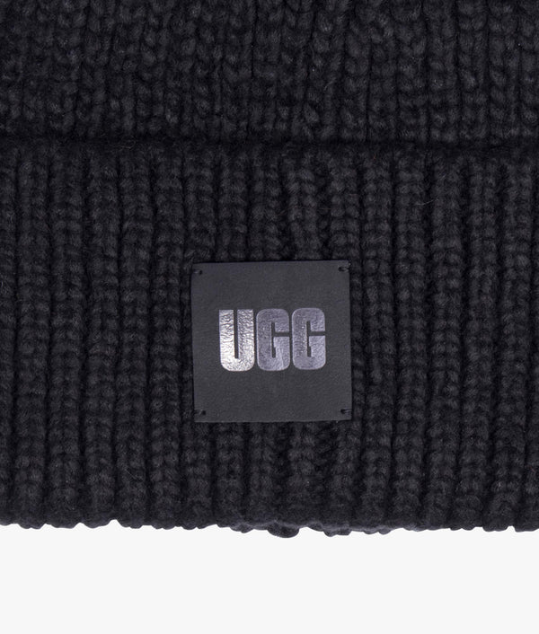 Ugg | Chunky rib beanie in black | EQVVS Womens