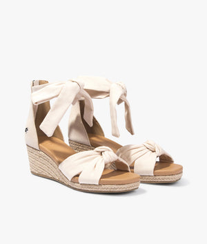 Yarrow wedge in natural canvas