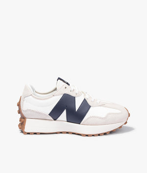 327 trainer in moonbeam & outerspace by New Balance. EQVVS WOMEN 