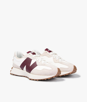 327 trainers in moonbeam & classic burgundy
