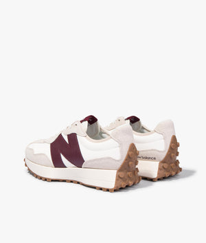 327 trainers in moonbeam & classic burgundy
