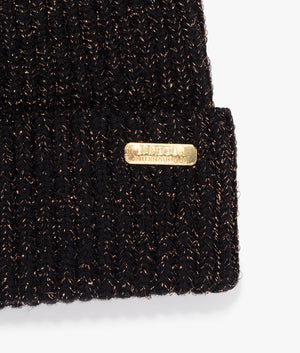 Estoril beanie and scarf set in black