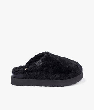 Fuzz sugar slide in black