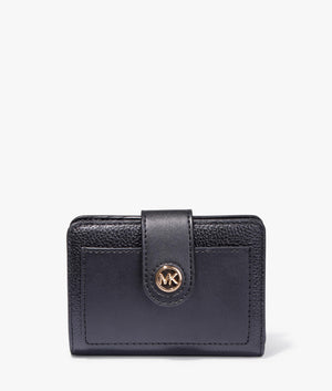 MK charm wallet in black