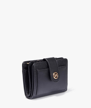 MK charm wallet in black
