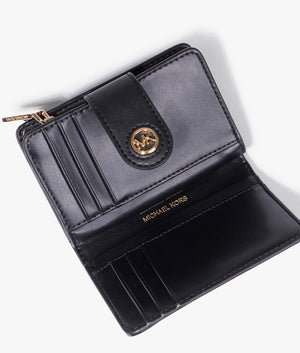 MK charm wallet in black