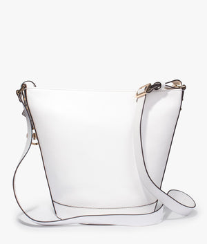 Townsend bucket crossbody in optic white