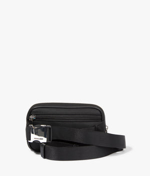 Cara small nylon belt bag in black