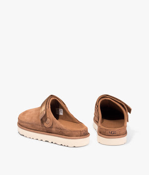 Goldenstar clog in chestnut