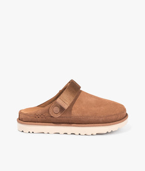 Goldenstar clog in chestnut