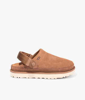 Goldenstar clog in chestnut