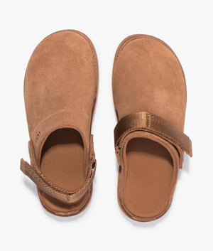 Goldenstar clog in chestnut
