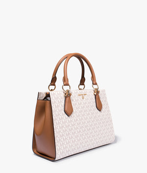 Marylin tote in vanilla and acorn