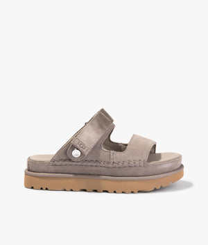 Goldenstar glide sandal in smoke plume