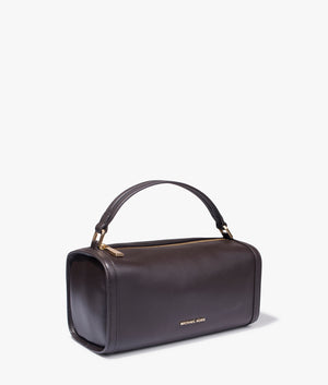 Orchard barrel crossbody in chocolate