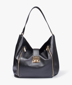 Addie large hobo shoulder bag in black
