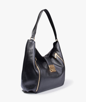 Addie large hobo shoulder bag in black