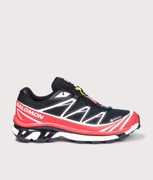 XT-6 GTX Sneakers in Black and Flame Scarlet