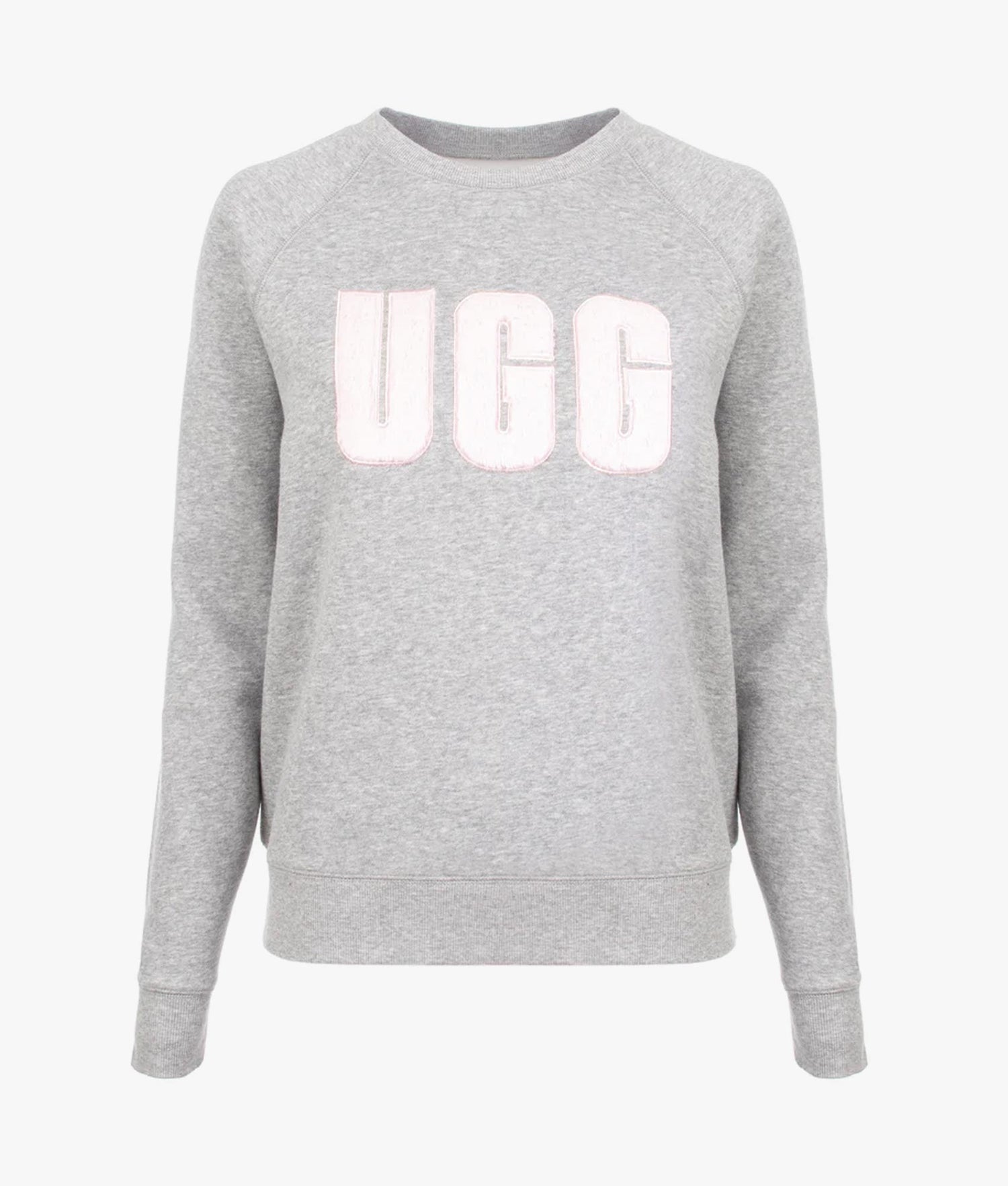 トップス UGG Madeline Fuzzy Logo Crewneck Ugg | Madeline fuzzy logo crew neck sweat in grey heather