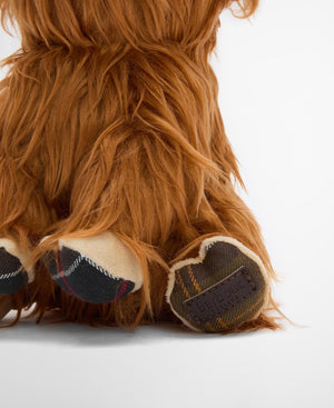 Highland cow dog toy