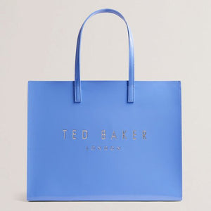 Crikon east west crinkle shopper in mid blue