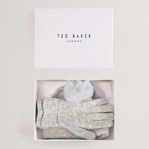 Keriis scarf and beanie set in grey