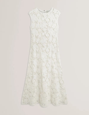 ted baker lace midi dress Ted Baker | Zinha crochet lace midi dress in ivory