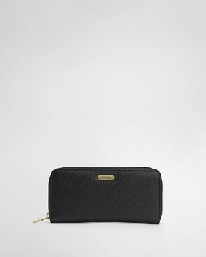 Birch leather purse in black