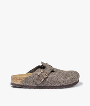 Boston wool clog in cocoa