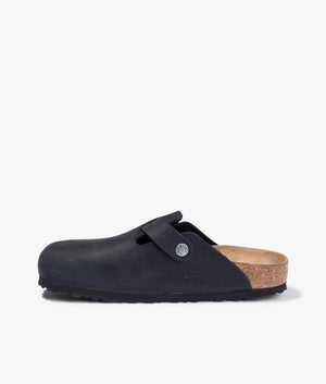 Boston natural leather oiled in black